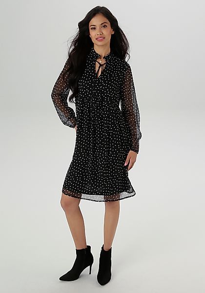 Aniston SELECTED Chiffonkleid Mit kleinen Rüschen günstig online kaufen