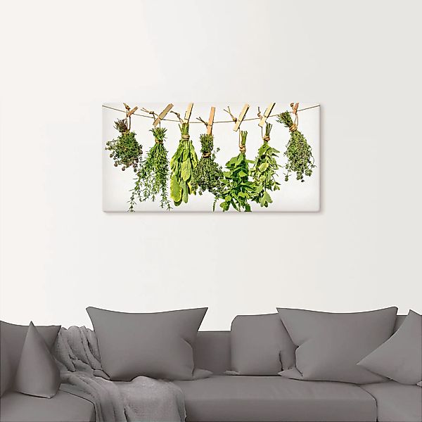 Artland Wandbild "Kräuter" Pflanzen 1 Stk. tlg. als Alubild, Outdoorbild, L günstig online kaufen