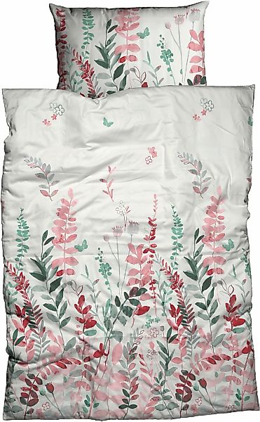 CASATEX Bettwäsche "Renata" verspieltes Design, kleiner Schmetterling, wegf günstig online kaufen