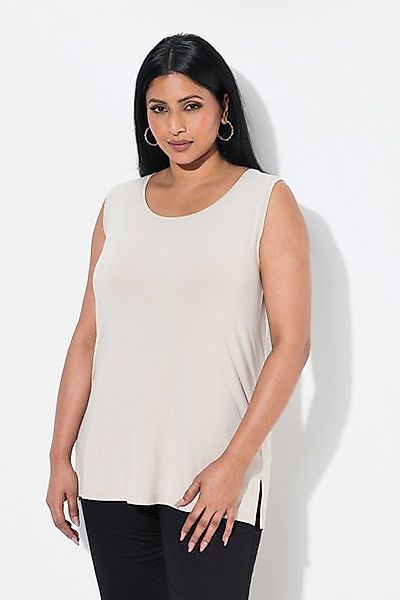 Ulla Popken Longtop Top Rundhals Classic Stretch breite Träger günstig online kaufen