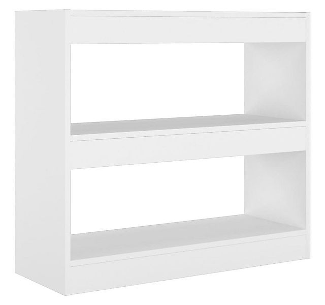 furnicato Bücherregal Bücherregal/Raumteiler Weiß 80x30x72 cm, 1-tlg. günstig online kaufen