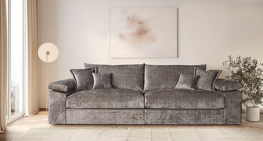 Home affaire Big-Sofa "Soft&Cosy XXL, B: 303 cm", Mega-Sofa, Cord oder Chen günstig online kaufen