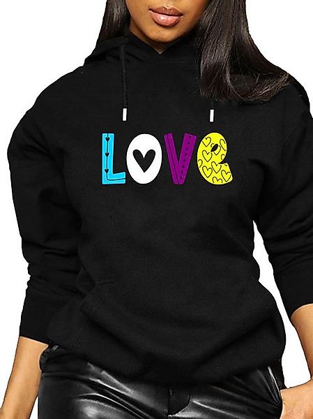 RMK Kapuzenpullover Damen Hoodie Pullover Loose günstig online kaufen