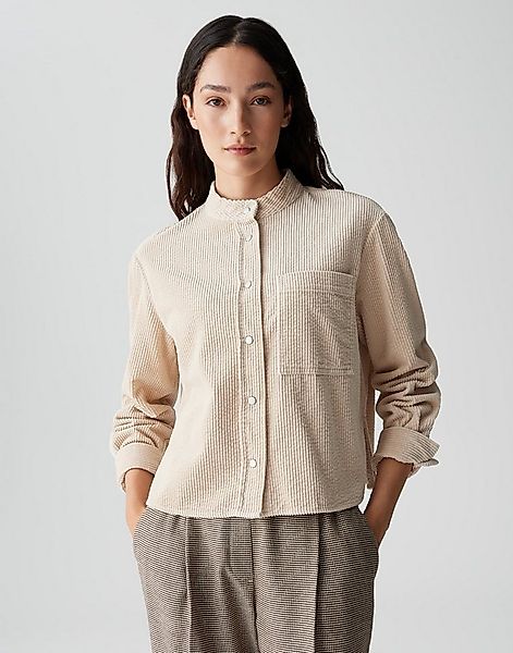 OPUS Langarmbluse FALVE Boxy aus Baumwolle lockere Passform, weicher Griff, günstig online kaufen