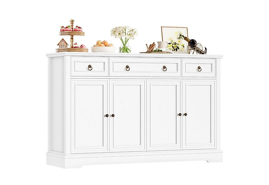 Homfa Sideboard für Wohnzimmer Küche, Küchenschrank Buffetschrank mit 3 Sch günstig online kaufen
