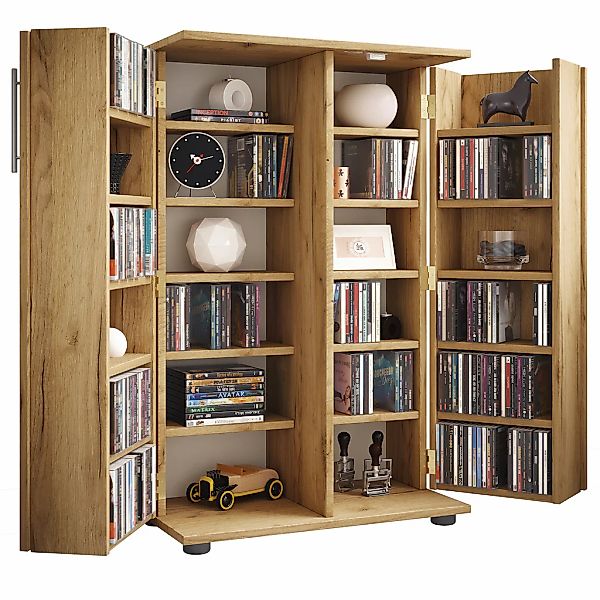 VCM Media-Regal "VCM Holz CD DVD Stand Regal/Schrank  platzsparender CD Sch günstig online kaufen