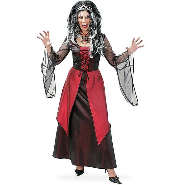 Fries Hexen-Kostüm Gothic Hexen Kleid Vivien Halloween Damenkleid rot Karne günstig online kaufen