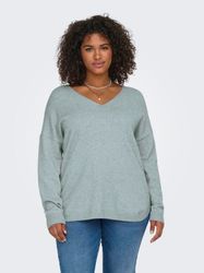 ONLY CARMAKOMA V-Ausschnitt-Pullover CARMARGARETA LS PULLOVER günstig online kaufen
