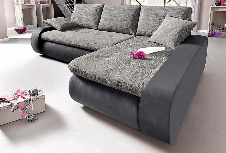 TRENDMANUFAKTUR Ecksofa »Indie, modern und bequem, Materialmix, OTTOs Choic günstig online kaufen