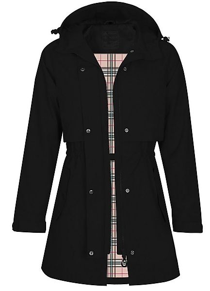 ATLASLAVA Regenjacke Damen Regenmantel Wasserdicht Kapuze Women Rain Jacke günstig online kaufen