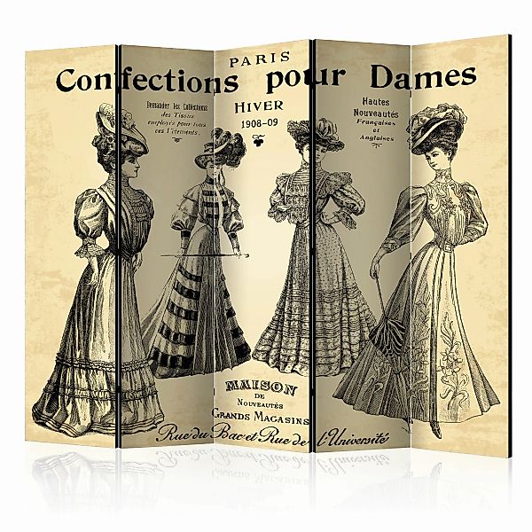 5-teiliges Paravent - Confections Pour Dames Ii [room Dividers] günstig online kaufen