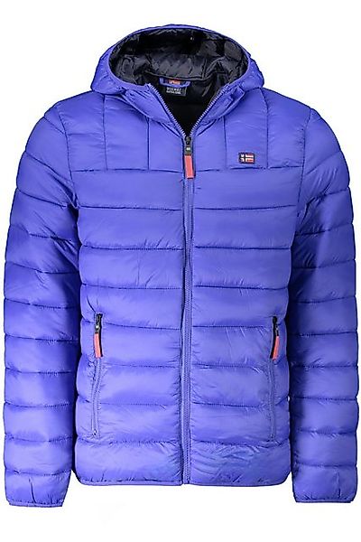 NORWAY 1963 Outdoorjacke Blaue Herrenjacke mit Kapuze und Kontrastdetails a günstig online kaufen