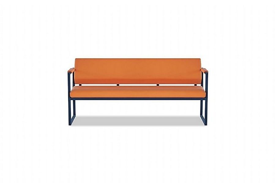 JVmoebel 3-Sitzer Oranges Arbeitszimmer Sofa Designer 3-Sitzer Büro Sitzmöb günstig online kaufen