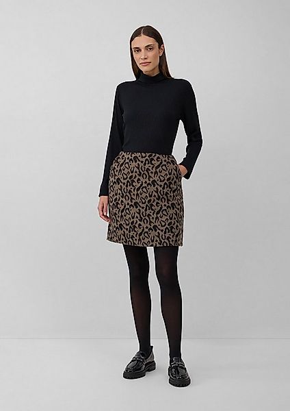 s.Oliver Minirock Rock Kurzer Rock mit Leo-Muster günstig online kaufen