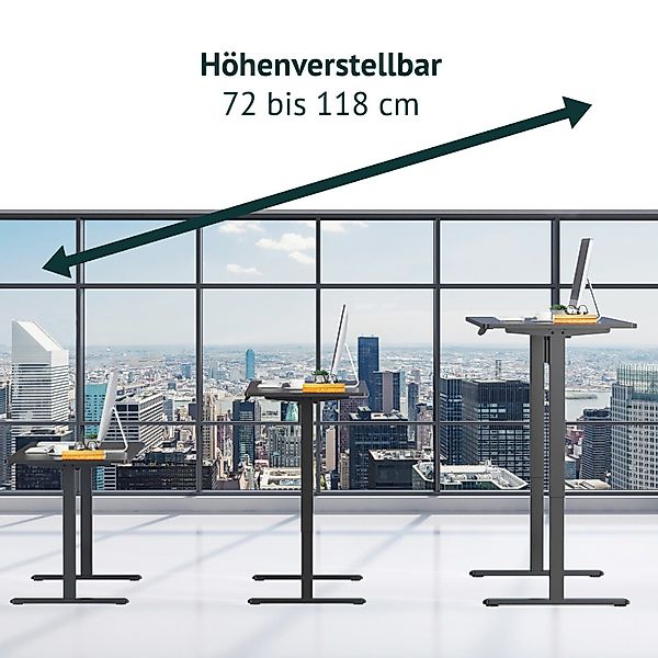 SVITA Schreibtisch JIRI, Schreibtischgestell, höhenverstellbar, mit günstig online kaufen