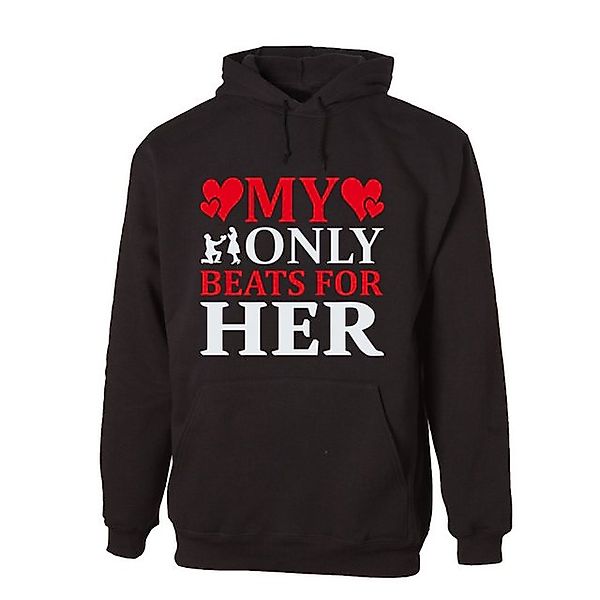 G-graphics Hoodie My Heart only beats for her Unisex mit trendigem Frontpri günstig online kaufen