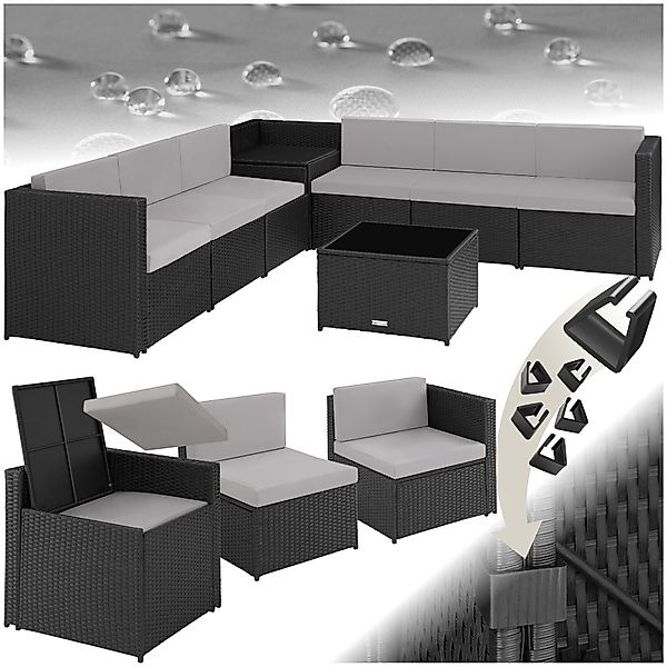 tectake Loungeset Rattan Lounge, (Set., 8-tlg), günstig online kaufen