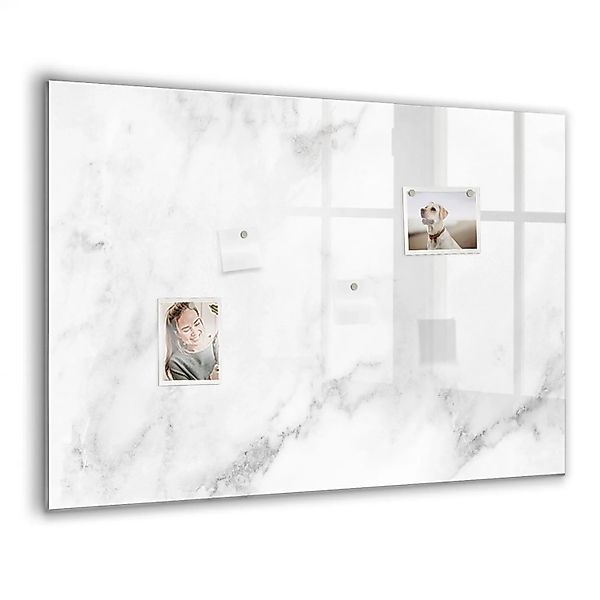 Tulup Glasmagnettafel Beschreibbar Marmor 100x70 cm Magnettafel Wand Glas S günstig online kaufen