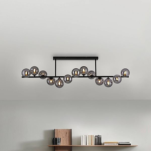 SCHÖNER WOHNEN Deckenleuchte Dubai, Rauchglas, 13-fl., G9 günstig online kaufen