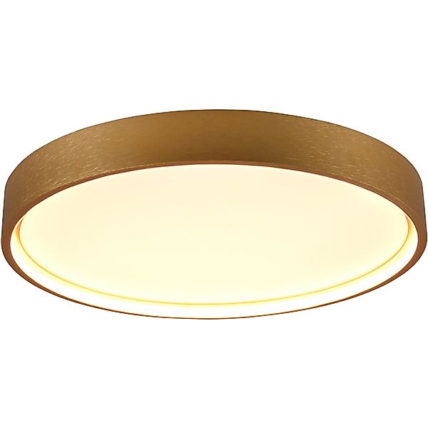 Trio LED Deckenleuchte Doha Messing matt Ø 45 cm günstig online kaufen
