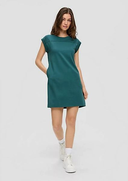 QS Minikleid Kleid aus Interlockjersey Ziernaht günstig online kaufen