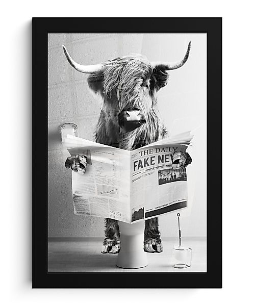 MuchoWow Poster Schottischer Highlander - WC günstig online kaufen