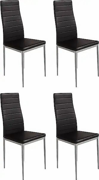 Home affaire Esszimmerstuhl »Pluto«, (Set), 4 St., Kunstleder, Bezug in Kun günstig online kaufen