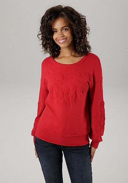 Aniston CASUAL Strickpullover mit eingestrickten Ornamenten günstig online kaufen