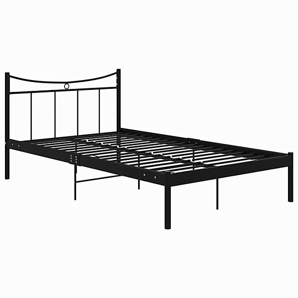 Bettgestell Schwarz Metall 120x200 Cm günstig online kaufen