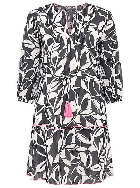 Zwillingsherz Sommerkleid ""Blätter Zweifarbig"" Ohne Taschen mit Tasseln u günstig online kaufen