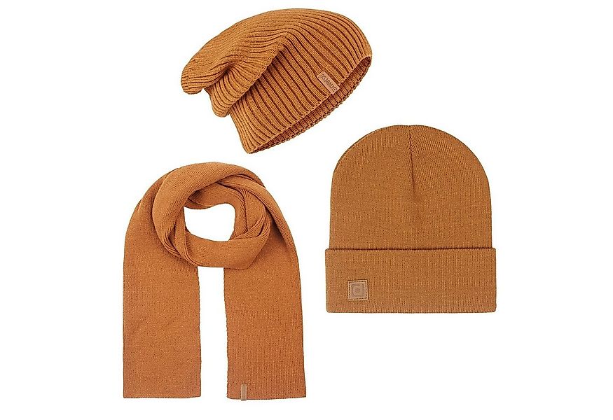 riverso Strickmütze Herren Beanie Mütze Schal Set RIVGordon (3-St) 3 in 1 W günstig online kaufen