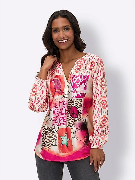 heine Klassische Bluse Druckbluse Langarm günstig online kaufen
