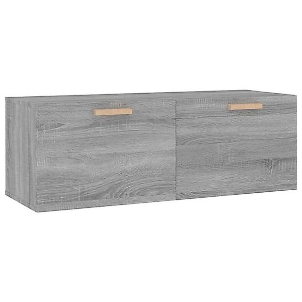 vidaXL Hängeschrank Wandschrank Grau Sonoma 100x36,5x35 cm Holzwerkstoff (1 günstig online kaufen