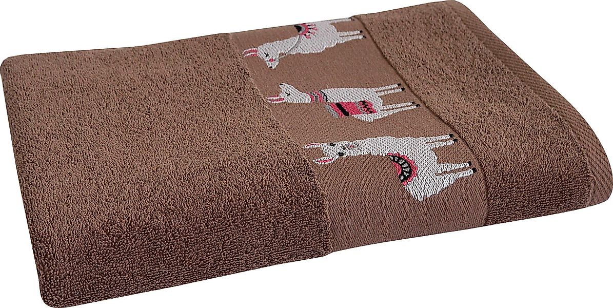 Dyckhoff Duschtuch Lama, Walkfrottee (1-St), mit günstig online kaufen