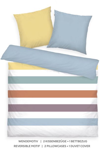 TOM TAILOR HOME Bettwäsche "COLORED STRIPES in Gr. 135x200cm, 155x220cm, 20 günstig online kaufen