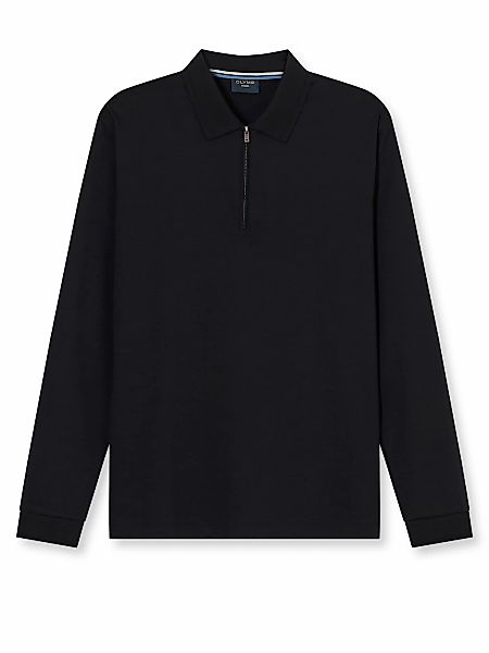 OLYMP Langarm-Poloshirt, unifarben, Polokragen, regular fit, casual günstig online kaufen