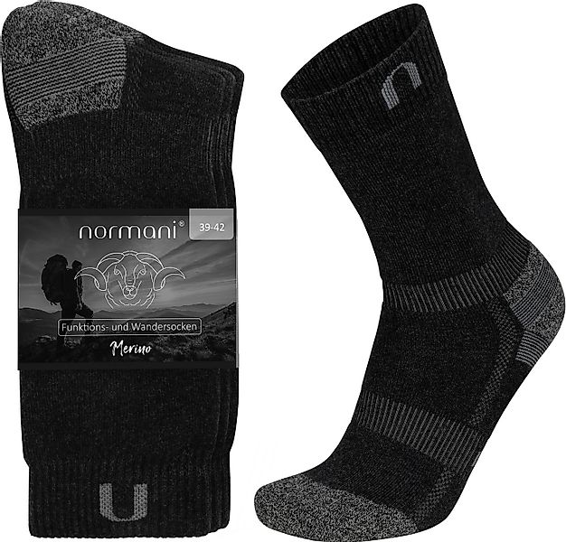normani Wandersocken 2 Paar Merino Wander- und Funktionssocken (Set, 2 Paar günstig online kaufen