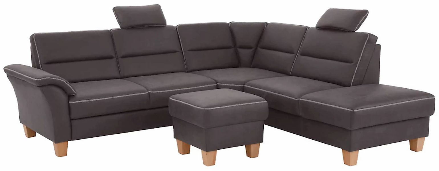Home affaire Ecksofa »Soleo L-Form«, komfortabel durch Trapezecke mit Relax günstig online kaufen