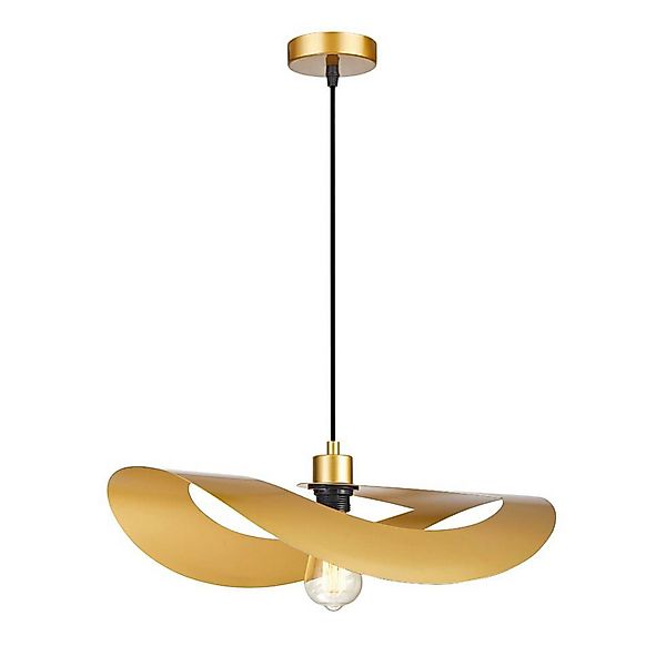 Pendellampe Mas, goldfarben, Ø 50 cm, Metall günstig online kaufen