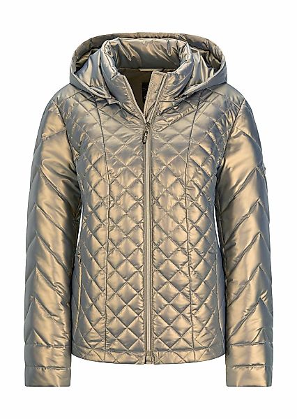 GOLDNER Steppjacke "Steppjacke im Metallic-Look" abnehmbare Kapuze günstig online kaufen