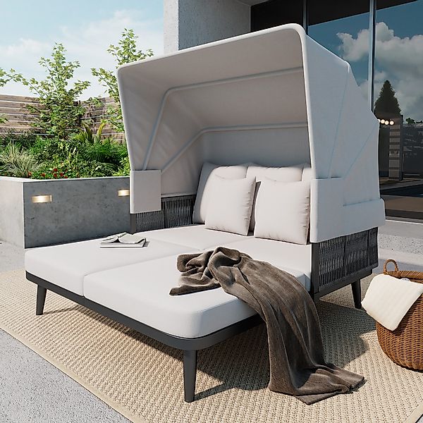 Drenice Gartenlounge-Set Gartenmöbel für 2 Personen, günstig online kaufen