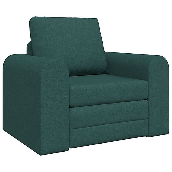 vidaXL Sofa Boden Schlafsofa 2-in-1 Dunkelgrün 98x71x83 cm Stoff, 1 Teile günstig online kaufen