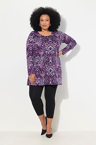 Ulla Popken Longshirt Longshirt Schlangen A-Linie günstig online kaufen