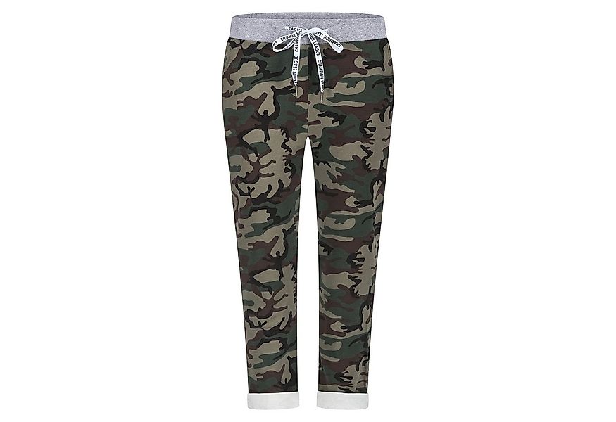 Mississhop Chinohose Damen Hose Blumen Jogginghose Baumwolle gemustert M. 2 günstig online kaufen