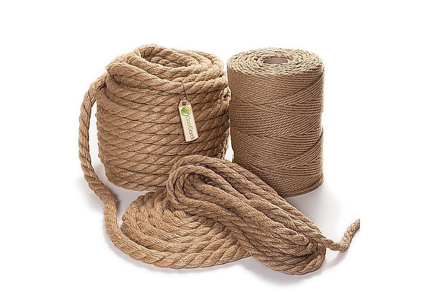 BooGardi Juteseil gedreht Seil (viele Größen · Ø 8mm x 1m), Jute Tauwerk Ko günstig online kaufen