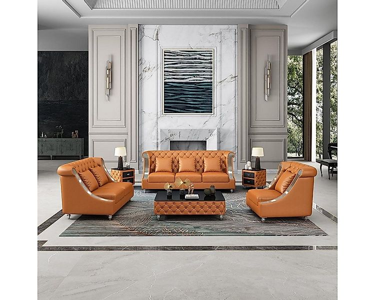 JVmoebel 3-Sitzer Drei Sitzer Couch Sofa Polster Sitz 3er Leder Stoff Sofas günstig online kaufen
