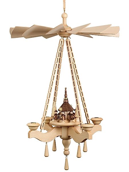 Volkskunstwerkstatt Unger Weihnachtspyramide Deckenpyramide 65cm, Kurrende günstig online kaufen