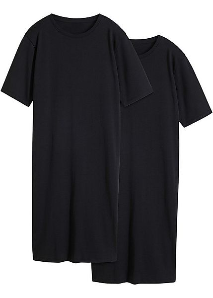 bonprix Shirtkleid (Packung, 2-tlg., 2) im 2er Pack mit Rundhalsausschnitt günstig online kaufen
