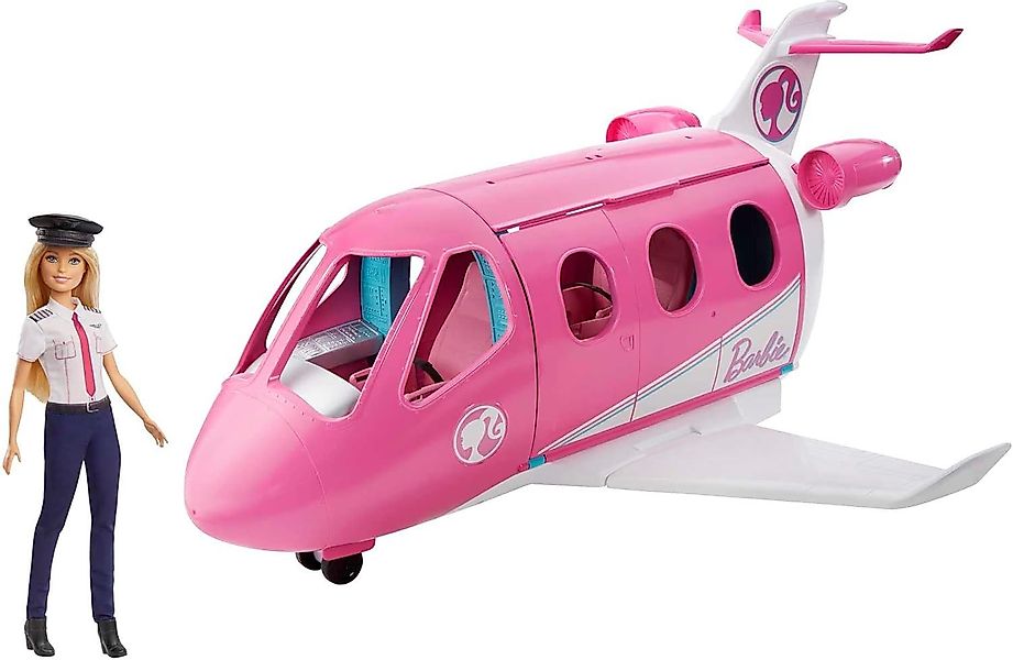 Barbie Spielzeug-Flugzeug Traumflugzeug mit Puppe (GBJ33) günstig online kaufen