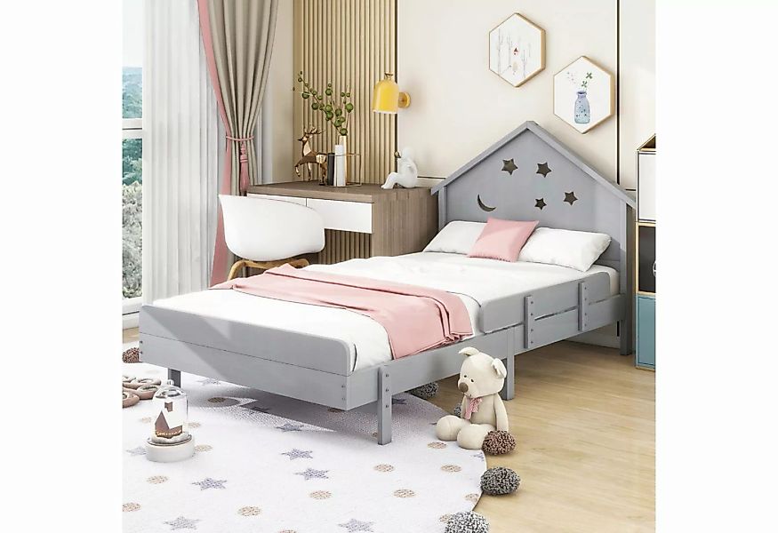 WISHDOR Kinderbett Kinderbett Einzelbett, Stern-Mond-Muster (Hochbettdesign günstig online kaufen
